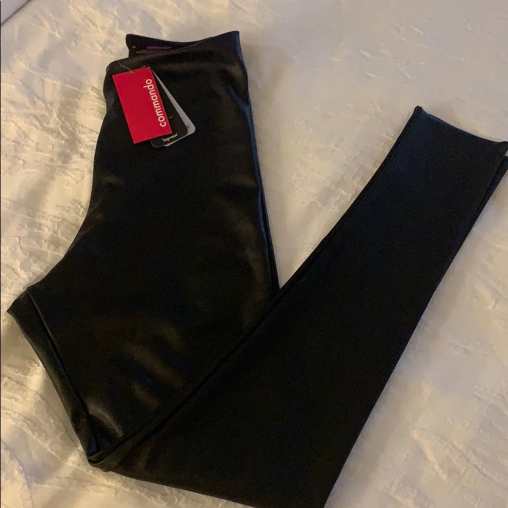 Commando faux leather leggings NWT, M